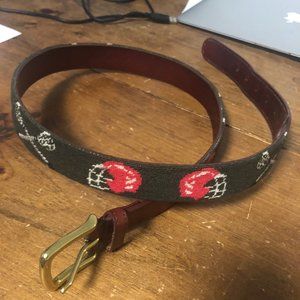 Lacrosse Needlepoint Belt